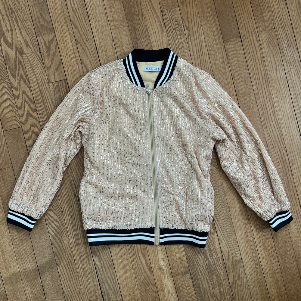 Sequin Bomber Jacket for Kids